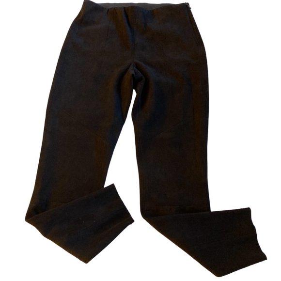 ZARA BASIC suede like zipper ankle legging pants  Size Medium (runs small) - Picture 1 of 6